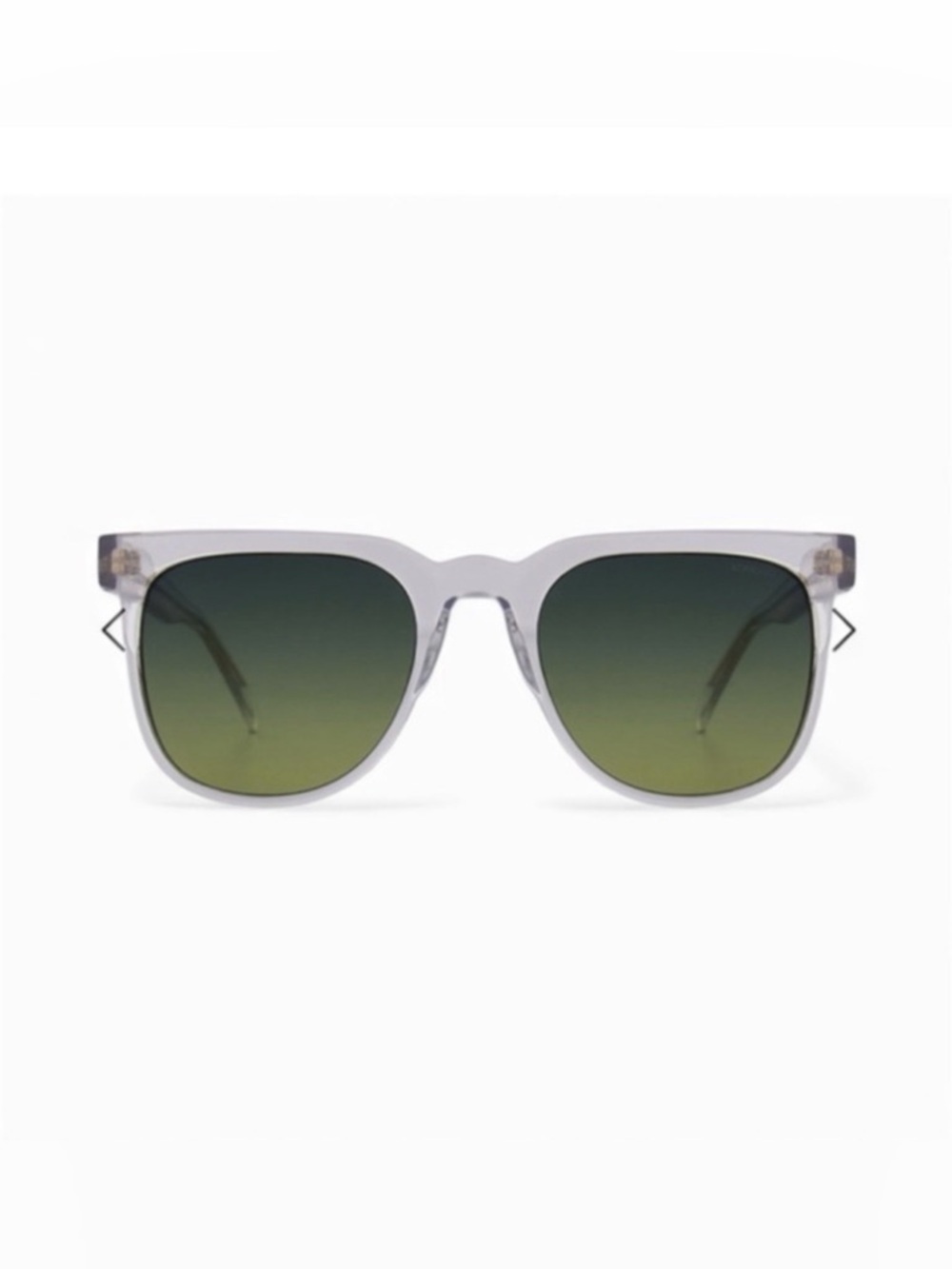 KOMONO Clear Sunglasses NEW Riviera UV400 Square Green